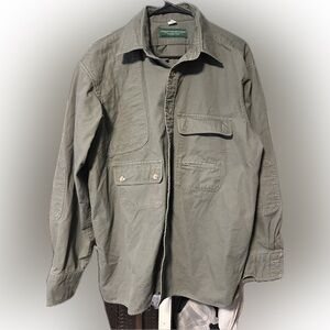Olive Casual Button-Down Shirt